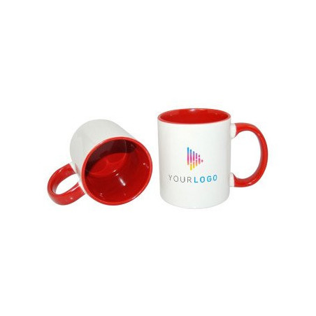 Personalised Inner Rim Colour Mug